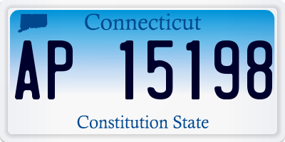CT license plate AP15198
