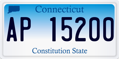 CT license plate AP15200