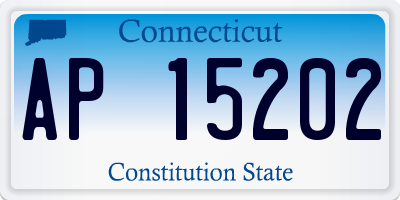 CT license plate AP15202