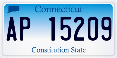 CT license plate AP15209