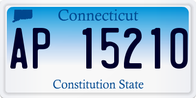 CT license plate AP15210