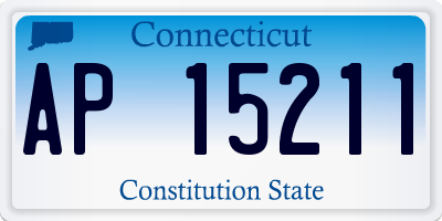 CT license plate AP15211