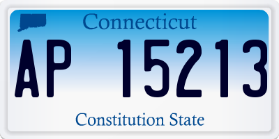 CT license plate AP15213