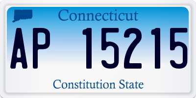 CT license plate AP15215