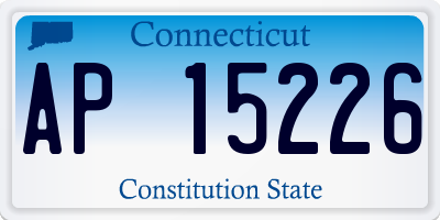 CT license plate AP15226