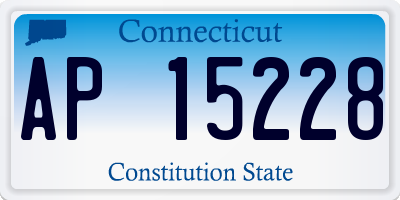 CT license plate AP15228