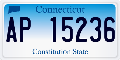 CT license plate AP15236