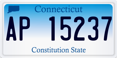 CT license plate AP15237