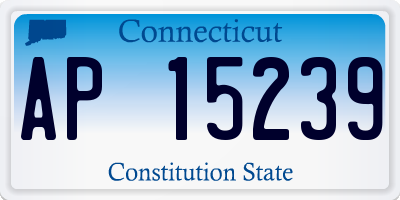CT license plate AP15239