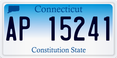 CT license plate AP15241