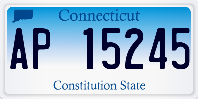 CT license plate AP15245
