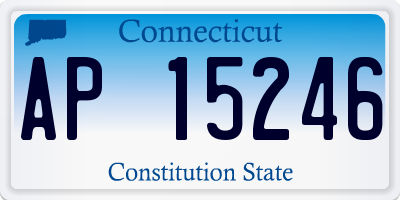 CT license plate AP15246