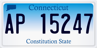 CT license plate AP15247