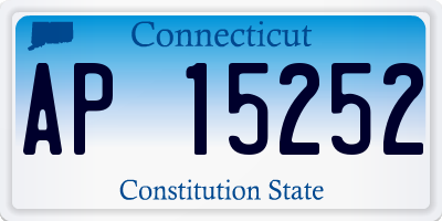 CT license plate AP15252