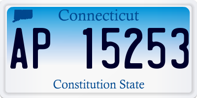 CT license plate AP15253