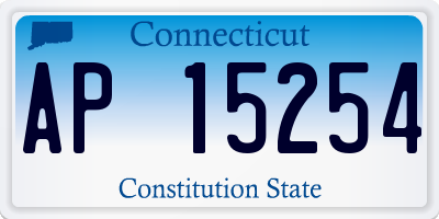 CT license plate AP15254