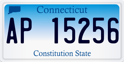 CT license plate AP15256