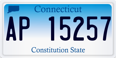 CT license plate AP15257