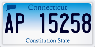 CT license plate AP15258