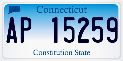 CT license plate AP15259