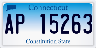 CT license plate AP15263