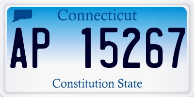 CT license plate AP15267