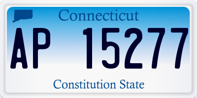 CT license plate AP15277