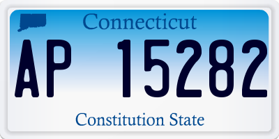 CT license plate AP15282