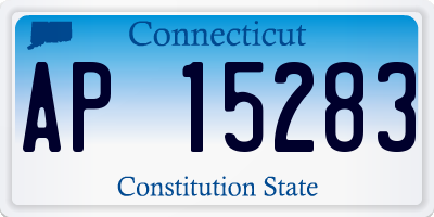 CT license plate AP15283