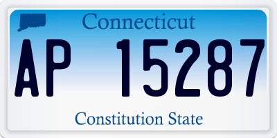 CT license plate AP15287