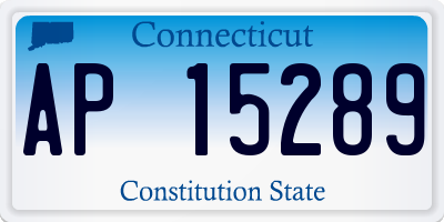 CT license plate AP15289