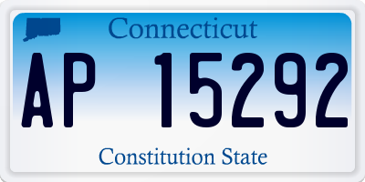 CT license plate AP15292