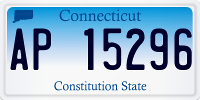 CT license plate AP15296