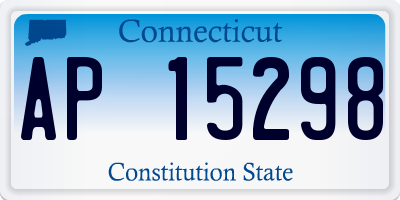 CT license plate AP15298