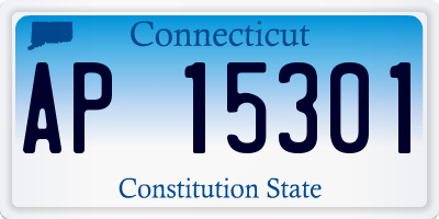 CT license plate AP15301