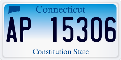 CT license plate AP15306