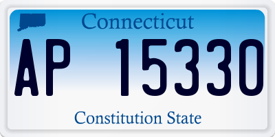 CT license plate AP15330