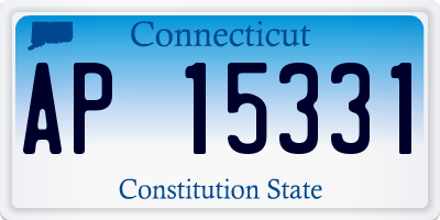 CT license plate AP15331