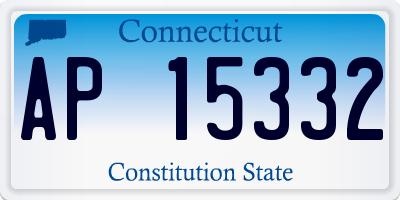 CT license plate AP15332