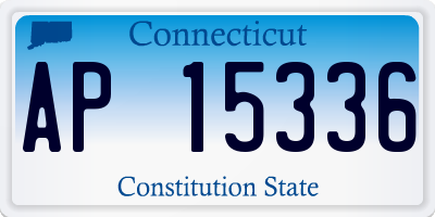 CT license plate AP15336