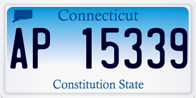 CT license plate AP15339