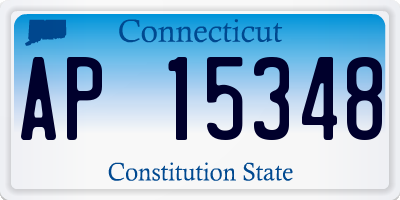 CT license plate AP15348
