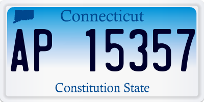 CT license plate AP15357