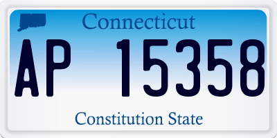 CT license plate AP15358