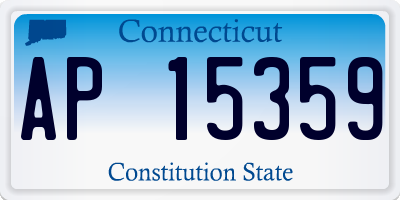 CT license plate AP15359