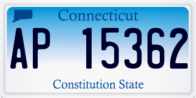 CT license plate AP15362