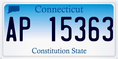 CT license plate AP15363