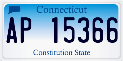 CT license plate AP15366