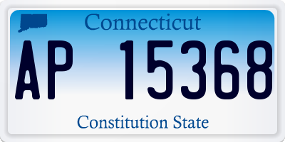 CT license plate AP15368