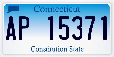 CT license plate AP15371